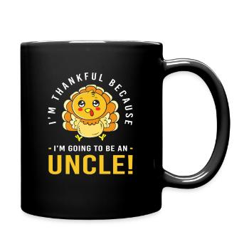 Thanksgiving Gender Reveal Werdende Mutter - Tasse einfarbig - Schwarz - Rechts