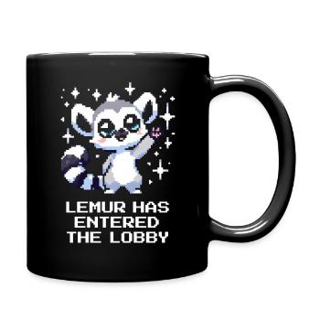 Lemur est entré dans le hall | Jeu - Mug uni - noir - Droite