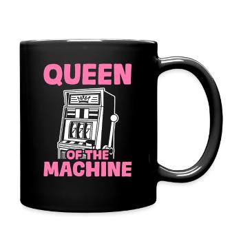 Queen of the machine Casino Gambling - Full Colour Mug - black - Right