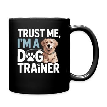 École canine Dog Lover Dresseur de chiens - Mug uni - noir - Droite