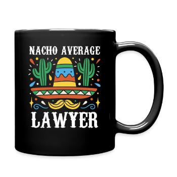 Illustration de l’avocat moyen Nacho - Mug uni - noir - Droite