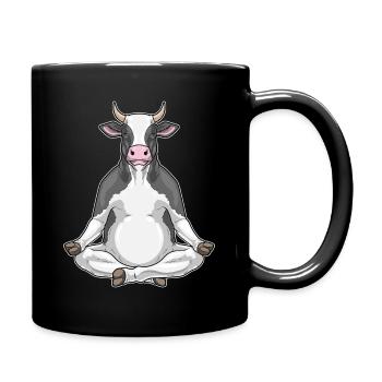 Cow Yoga Fitness Méditation - Mug uni - noir - Droite