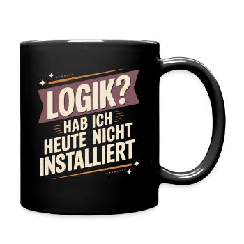 LOGIC? I didn't install it today - Full Colour Mug - black - Right