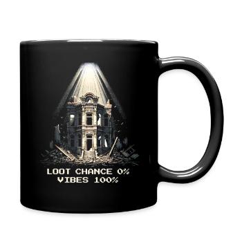 Keine Beute, nur Vibes | Urban Fantasy Ruinen - Tasse einfarbig - Schwarz - Rechts