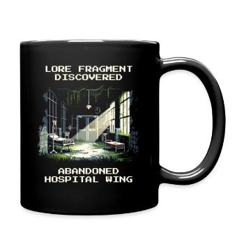 Lore gefunden: Verlassener Klinikflügel | Urban  - Tasse einfarbig - Schwarz - Rechts