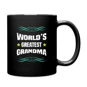 La plus grande grand-mère du monde - Mug uni - noir - Droite