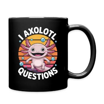 Axolotl Saying Axolotls Funny Axolotl Gift - Full Colour Mug - black - Right