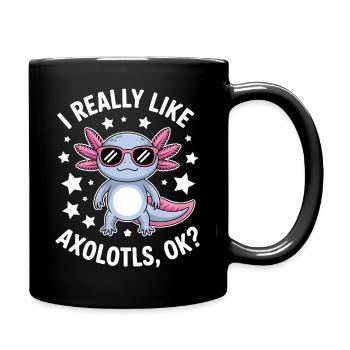 Axolotl Saying Axolotls Funny Axolotl Gift - Full Colour Mug - black - Right