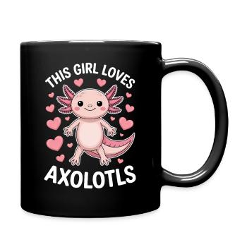 Axolotl Dire Axolotls Drôle Axolotl Cadeau - Mug uni - noir - Droite