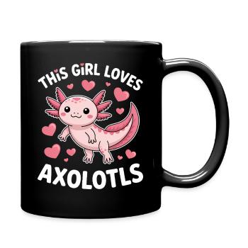 Axolotl Saying Axolotls Funny Axolotl Gift - Full Colour Mug - black - Right