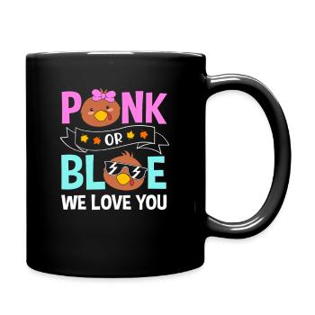 Thanksgiving Gender Reveal Mom-to-be - Full Colour Mug - black - Right