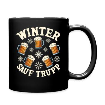 Escouade d’alcool d’hiver - Mug uni - noir - Droite