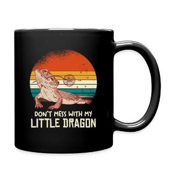 L’autocollant Petit Dragon ne me dérange pas - Mug uni - noir - Droite