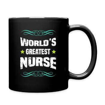Worlds Greatest Nurse  - Tasse einfarbig - Schwarz - Rechts