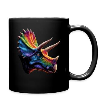 Triceratops Dinosaure Dinos Triceratops Dino - Mug uni - noir - Droite