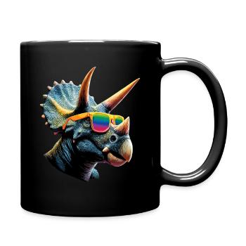 Triceratops Dinosaure Dinos Triceratops Dino - Mug uni - noir - Droite