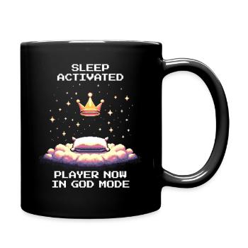 Sleep Activated: God Mode | Recreation, Energy - Full Colour Mug - black - Right