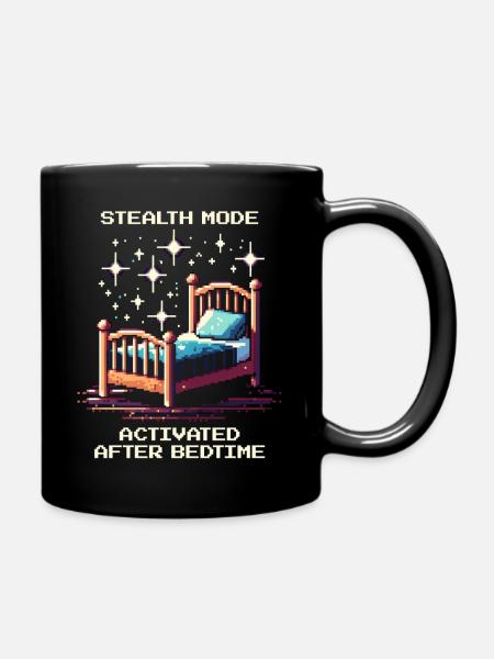Stealth mode: after bedtime | Parents - Full Colour Mug - black