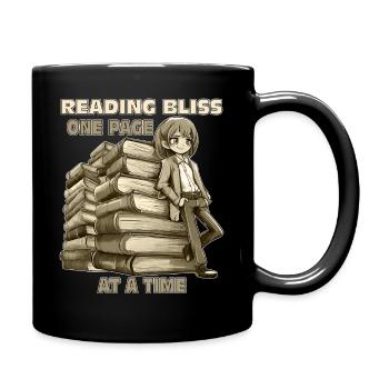 BOOKS READING BLISS ONE PAGE AT A TIME - Full Colour Mug - black - Right