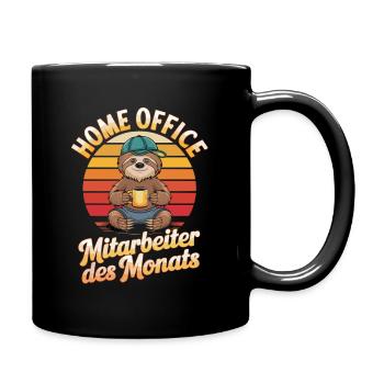  Home Office Mitarbeiter Des Monats Lustiges - Tasse einfarbig - Schwarz - Rechts