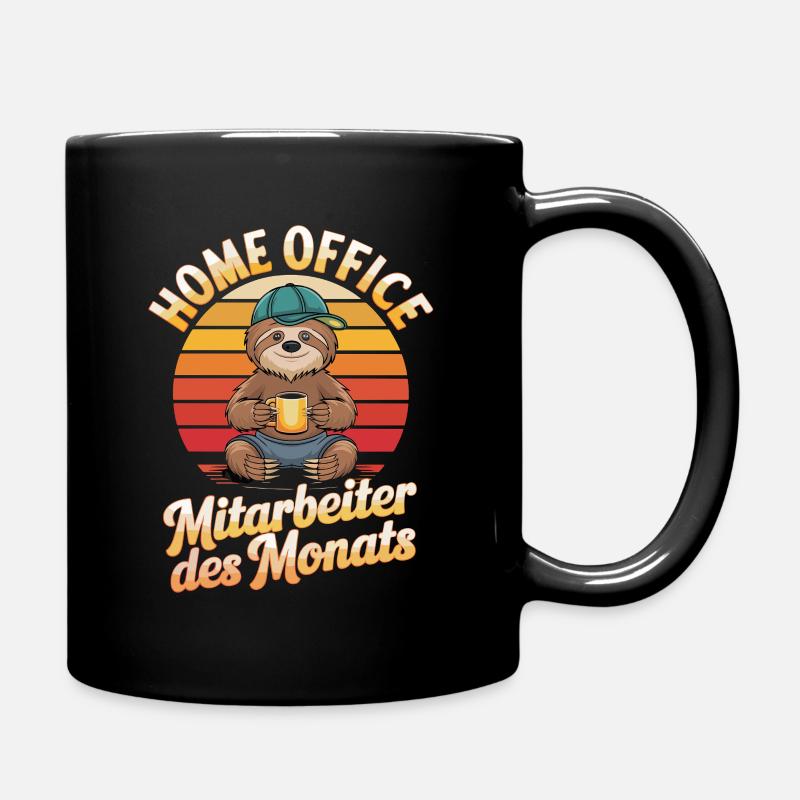 Home Office Mitarbeiter Des Monats Lustiges - Tasse einfarbig - Schwarz