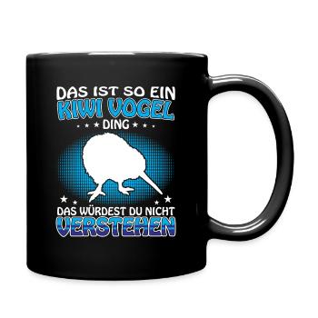 Est un kiwi Ding New Zealand Kiwi Bird - Mug uni - noir - Droite