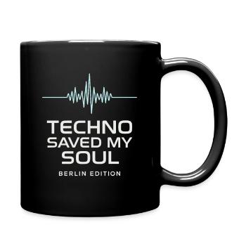 Techno Saved My Soul Berlin Edition Chemise - Mug uni - noir - Droite