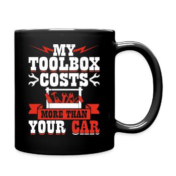 Mechanic Mechatronics Technician Screwdriver Gift - Full Colour Mug - black - Right