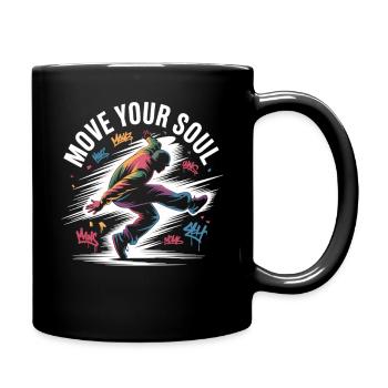 Streetdance Beat – Urban DJ Music Design - Full Colour Mug - black - Right