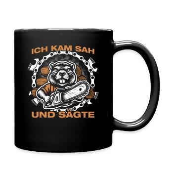 Wood Making Chainsaw Lumberjack Lumberjack Lumberjack - Full Colour Mug - black - Right