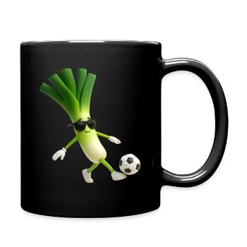 Leek Football - Full Colour Mug - black - Right