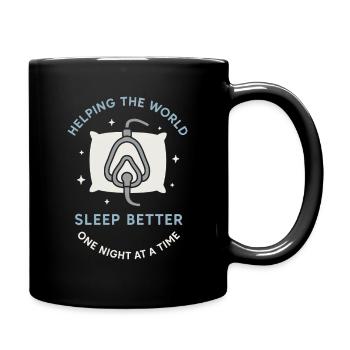 Technologue du sommeil, technicien polysomnographique, Rpsgt - Mug uni - noir - Droite