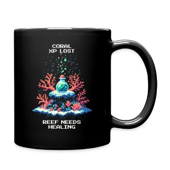 Lost Coral XP | Coral Reef, Marine Conservation - Full Colour Mug - black - Right