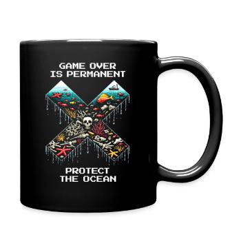 La fin de la partie est finale | Conservation des océans, Coraux - Mug uni - noir - Droite