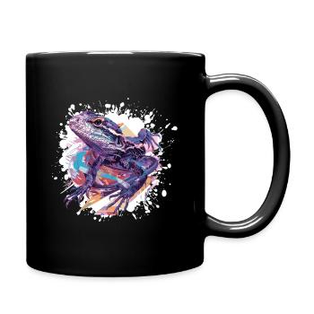 Frog Splash of Color Art - Full Colour Mug - black - Right