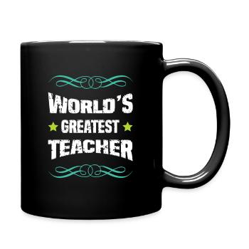 Le meilleur enseignant du monde - Mug uni - noir - Droite