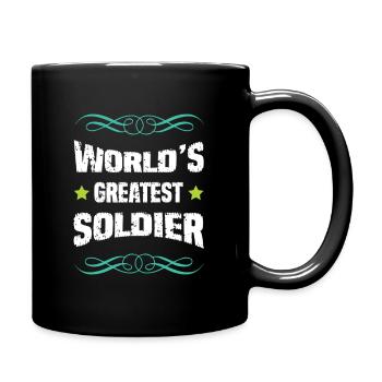 Le meilleur soldat du monde - Mug uni - noir - Droite
