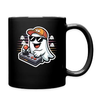Retro Gamer Halloween Fantôme - Mug uni - noir - Droite