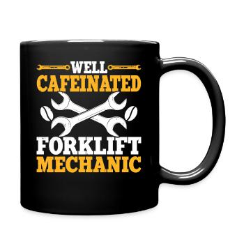 Mechanic Mechatronics Technician Handyman Gift - Full Colour Mug - black - Right