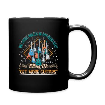 Guitare Guitariste Musicien Guitariste - Mug uni - noir - Droite