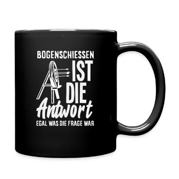 I go archery - Full Colour Mug - black - Right