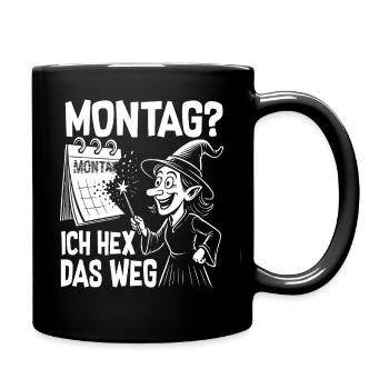 Lundi, je vais comme ça - Mug uni - noir - Droite