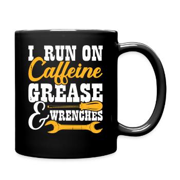 Mechanic Mechatronics Technician Handyman Gift - Full Colour Mug - black - Right