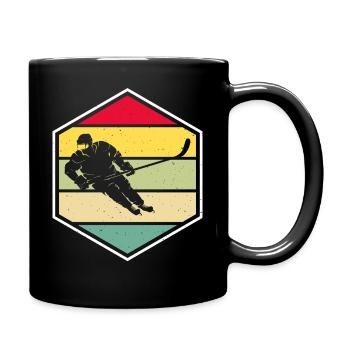 Eishockey Hockey Eishockeyspieler Geschenk  - Full Colour Mug - black - Right