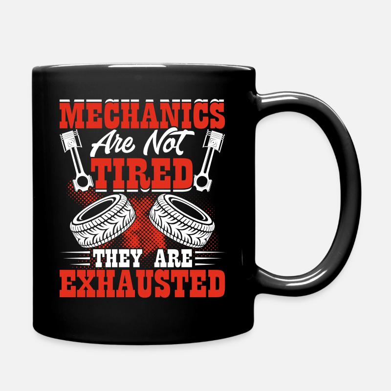 Mechaniker Mechatroniker Handwerker Geschenk - Tasse einfarbig - Schwarz