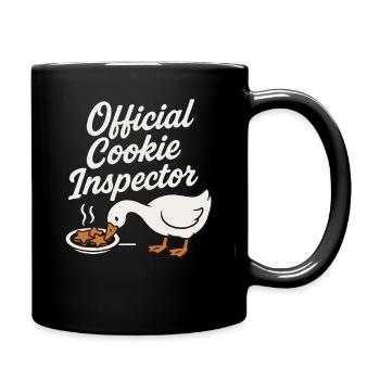 Offizieller Cookie Inspector Gans Weihnachten Lustig - Tasse einfarbig - Schwarz - Rechts