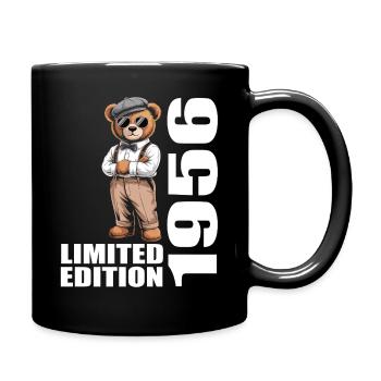1956 Limited Edition Bär Geburtstag 1956 - Tasse einfarbig - Schwarz - Rechts