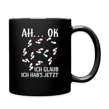 Line Dancing Cowboy Line Dancer Line Dance - Tasse einfarbig - Schwarz - Rechts