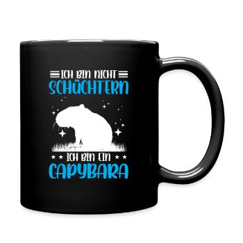 Capybara pas timide capybara - Mug uni - noir - Droite