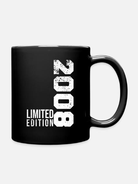 Limitierte Auflage 2008 Vintage-Jubiläumsdesign - Tasse einfarbig - Schwarz